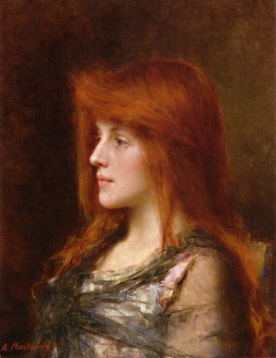 Portrait of a Young Beauty by Alexei Harlamov